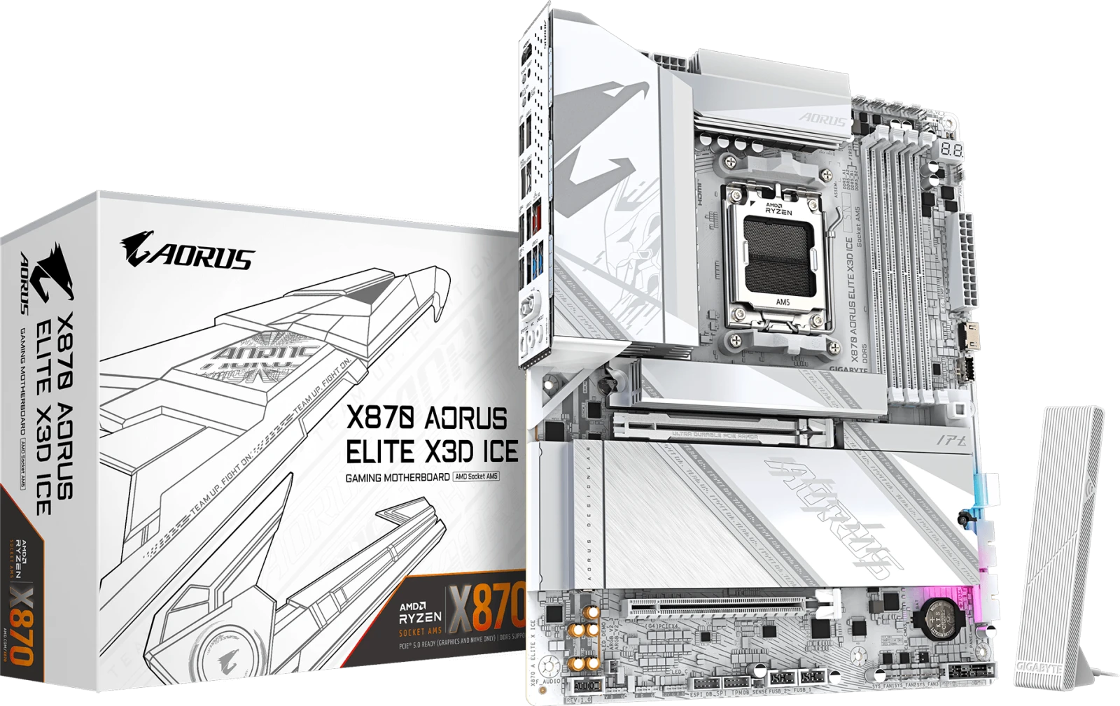 Gigabyte X870 AORUS ELITE X3D ICE